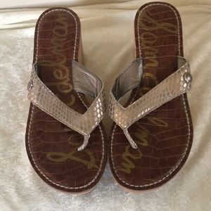 Sam Edelman Thong Sandal Cork Wedge